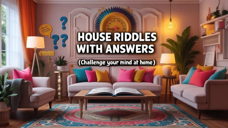 House riddles with answers (Challenge Your Mind at Home)